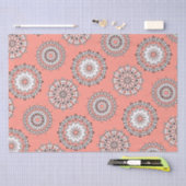 Papier Mousseline Papier Tissu Peach Mandalas (Artisanat)