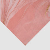 Papier Mousseline Papier Tissu Peach Pink Or Marbré (Détail)