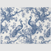 Papier Mousseline Papier Tissu Peacock (Recto)