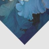 Papier Mousseline Papier Tissu Peint en bleu (Détail)