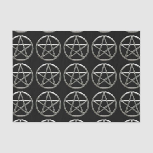 Papier Mousseline Papier Tissu Pentacle (Recto)