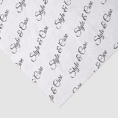 Papier Mousseline Papier Tissu personnalisé avec Motif de nom Imprim (Détail)