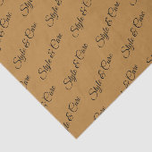 Papier Mousseline Papier Tissu personnalisé avec Motif de nom Imprim (Détail)