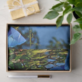 Papier Mousseline Papier Tissu Personnalisé Blue Morning Glory (Cadeau)