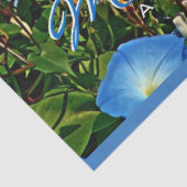 Papier Mousseline Papier Tissu Personnalisé Blue Morning Glory (Détail)