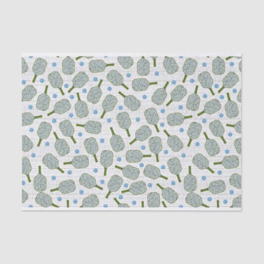 Papier Mousseline Papier Tissu Pickball (Recto)