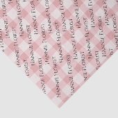 Papier Mousseline Papier Tissu Pink Plaid (Détail)
