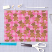 Papier Mousseline Papier Tissu Pink Teddy Bear (Artisanat)