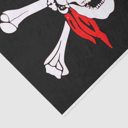Papier Mousseline Papier Tissu Pirate Flag (Détail)