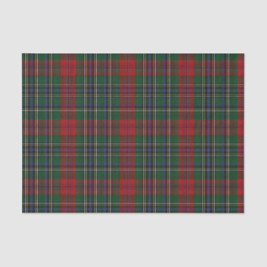 Papier Mousseline Papier Tissu Plaid Clan MacLean Tartan (Recto)