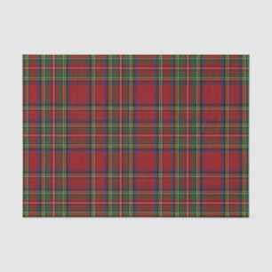 Papier Mousseline Papier Tissu Plaid Motif Tartan