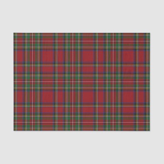 Papier Mousseline Papier Tissu Plaid Motif Tartan (Recto)