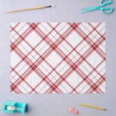 Papier Mousseline Papier Tissu Plaqué Rouge Et Blanc (Artisanat)