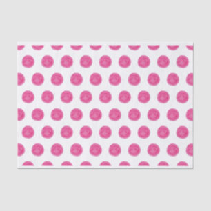 Papier Mousseline Papier Tissu Pois Aquarelle rose