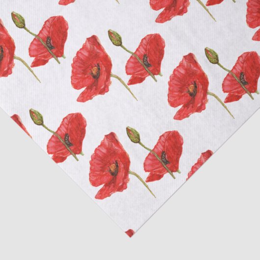 Papier Mousseline Papier Tissu Poppy (Détail)