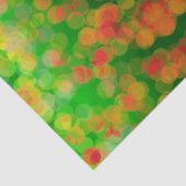 Papier Mousseline Papier Tissu Pretty Orange Rose Green Lemon Spots (Détail)
