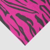 Papier Mousseline Papier Tissu Pretty Rose and Black Tiger Stripes (Détail)