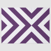 Papier Mousseline Papier Tissu Purple et Blanc Chevrons (Recto)