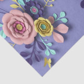 Papier Mousseline Papier Tissu Purple Floral (Détail)