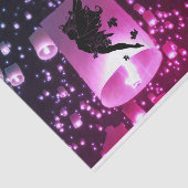 Papier Mousseline Papier Tissu Purple Luminaires (Détail)