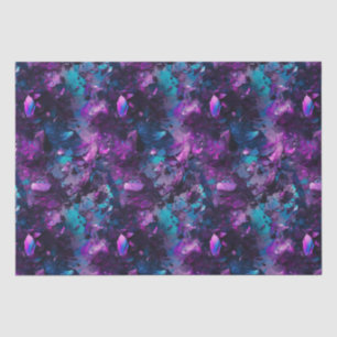 Papier Mousseline Papier Tissu Purple Opal Eau Cristal Abstrait