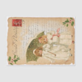 Papier Mousseline Papier Tissu Quiet Walk (Recto)