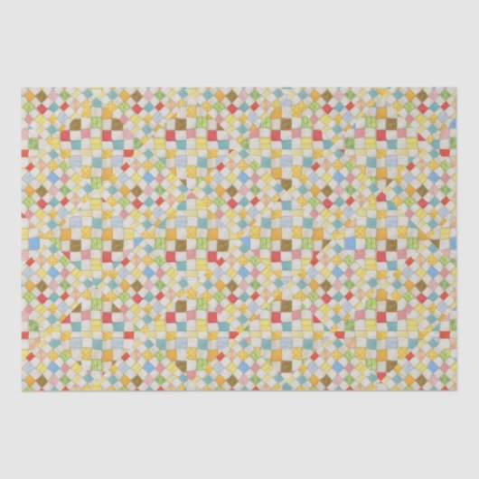 Papier Mousseline Papier Tissu QUILT MOSAIC (Recto)