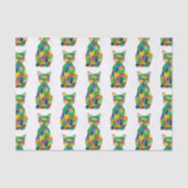 Papier Mousseline Papier Tissu Rainbow (Recto)