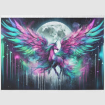 Papier Tissu Rainbow Pegasus
