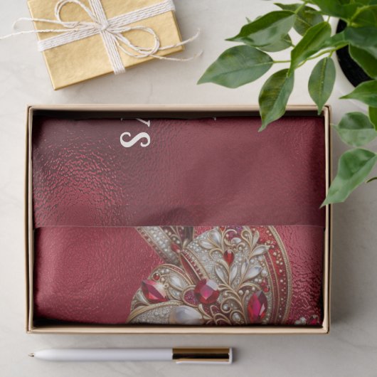 Papier Mousseline Papier Tissu Red Bow Holiday (Cadeau)