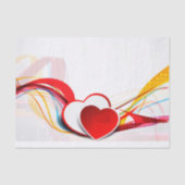 Papier Mousseline Papier Tissu Red Heart (Recto)