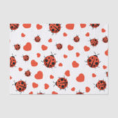 Papier Mousseline Papier Tissu Red Ladybug (Recto)