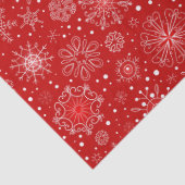 Papier Mousseline Papier Tissu Red Snowflop (Détail)