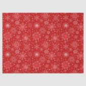 Papier Mousseline Papier Tissu Red Snowflop (Recto)