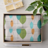 Papier Mousseline Papier Tissu Retro Atomic Mobile Motif (Cadeau)