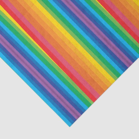 Papier Mousseline Papier Tissu Retro Rainbows (Détail)