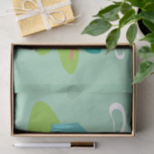 Papier Mousseline Papier Tissu Retro Suburban House (Cadeau)