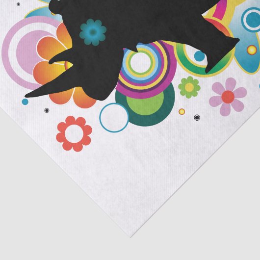 Papier Mousseline Papier Tissu Rhino Abstrait (Détail)