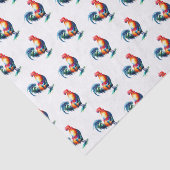 Papier Mousseline Papier Tissu Rooster (Détail)