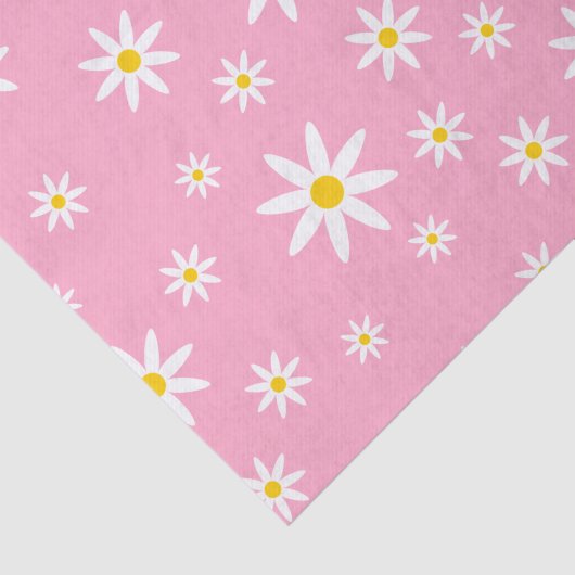 Papier Mousseline Papier Tissu Rose Daisy (Détail)