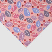 Papier Mousseline Papier Tissu Rose Feuille Spring (Détail)