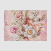 Papier Mousseline Papier Tissu rose Garden Party (Recto)