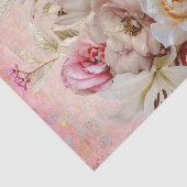 Papier Mousseline Papier Tissu rose Garden Party (Détail)