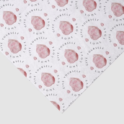 Papier Mousseline Papier Tissu rose Quartz Crystal (Détail)