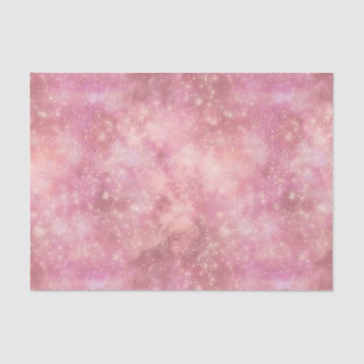 Papier Mousseline Papier Tissu rose Shimmer Galaxy (Recto)