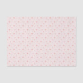 Papier Mousseline Papier Tissu Rose Stars Girly (Recto)