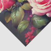 Papier Mousseline Papier Tissu Roses Roses Roses Roses Roses Roses (Détail)