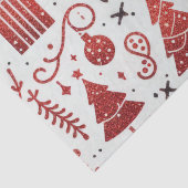 Papier Mousseline Papier Tissu Rouge Blanc Décor (Détail)