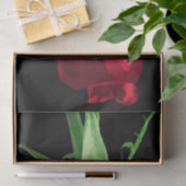 Papier Mousseline Papier Tissu Rouge Rose Bud (Cadeau)