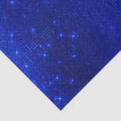 Papier Mousseline Papier Tissu Royal Blue Foil Hanoukka (Détail)